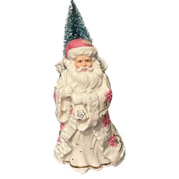 Lenox Other - Lenox Petals and Pearls Santa Bud Vase- EUC
